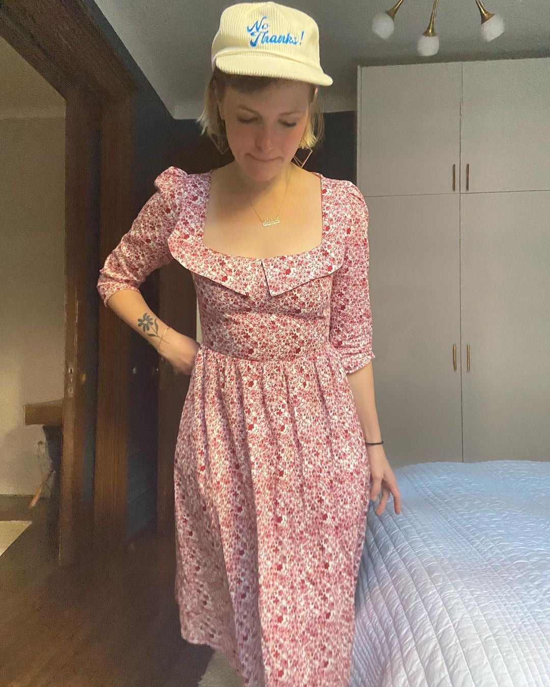 Marisol Dress / Pink + Milkly White Liberty Floral Cotton