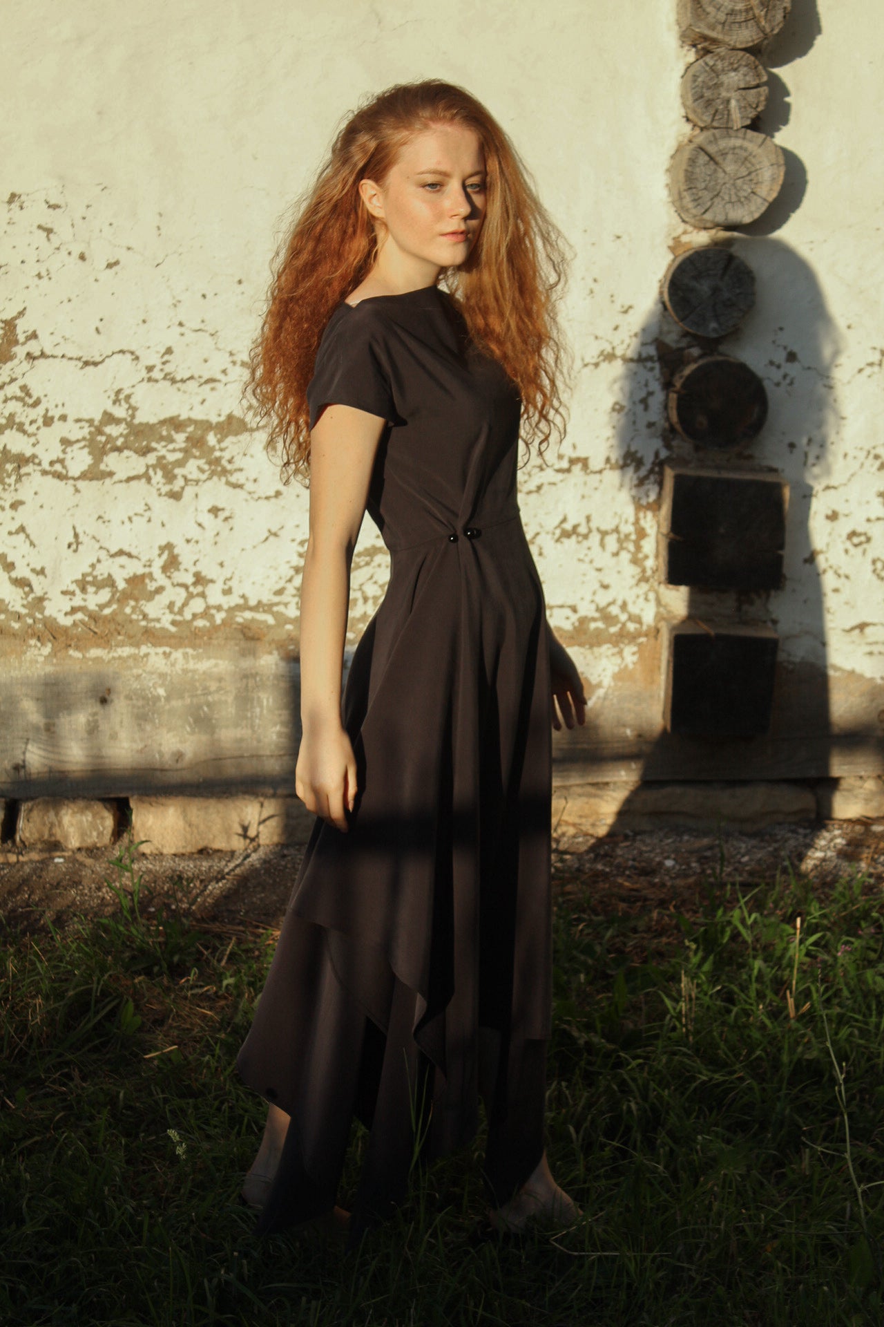 Vegan Silk Adjustable Waist Dress