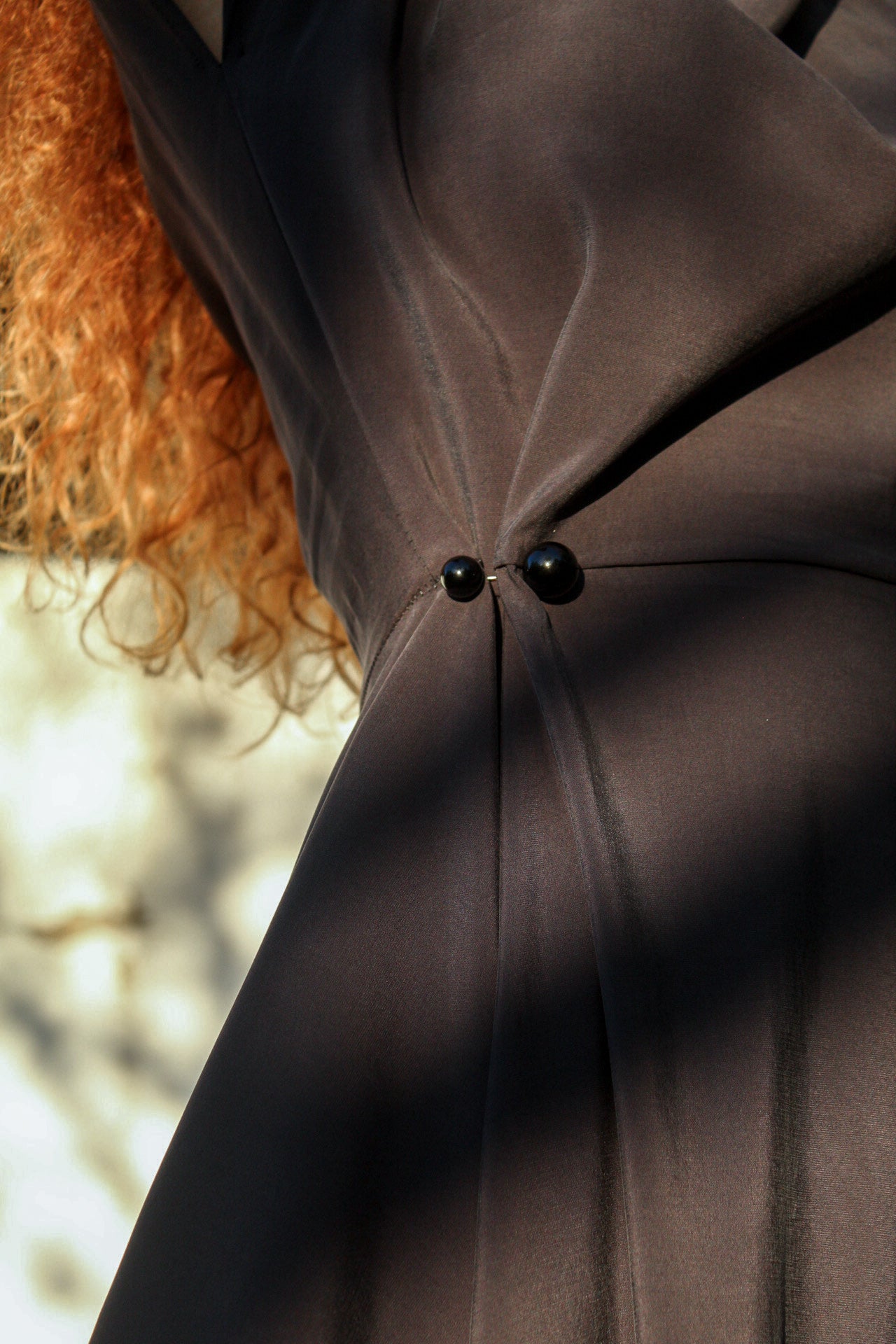 Vegan Silk Adjustable Waist Dress