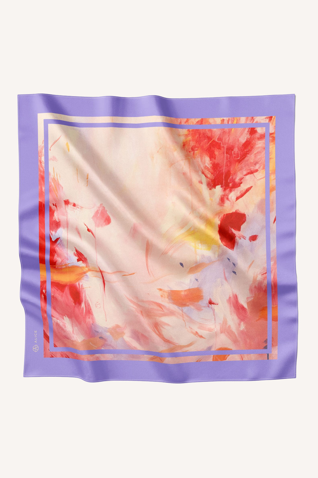 Lovers Silk Twill Scarf 90×90 cm