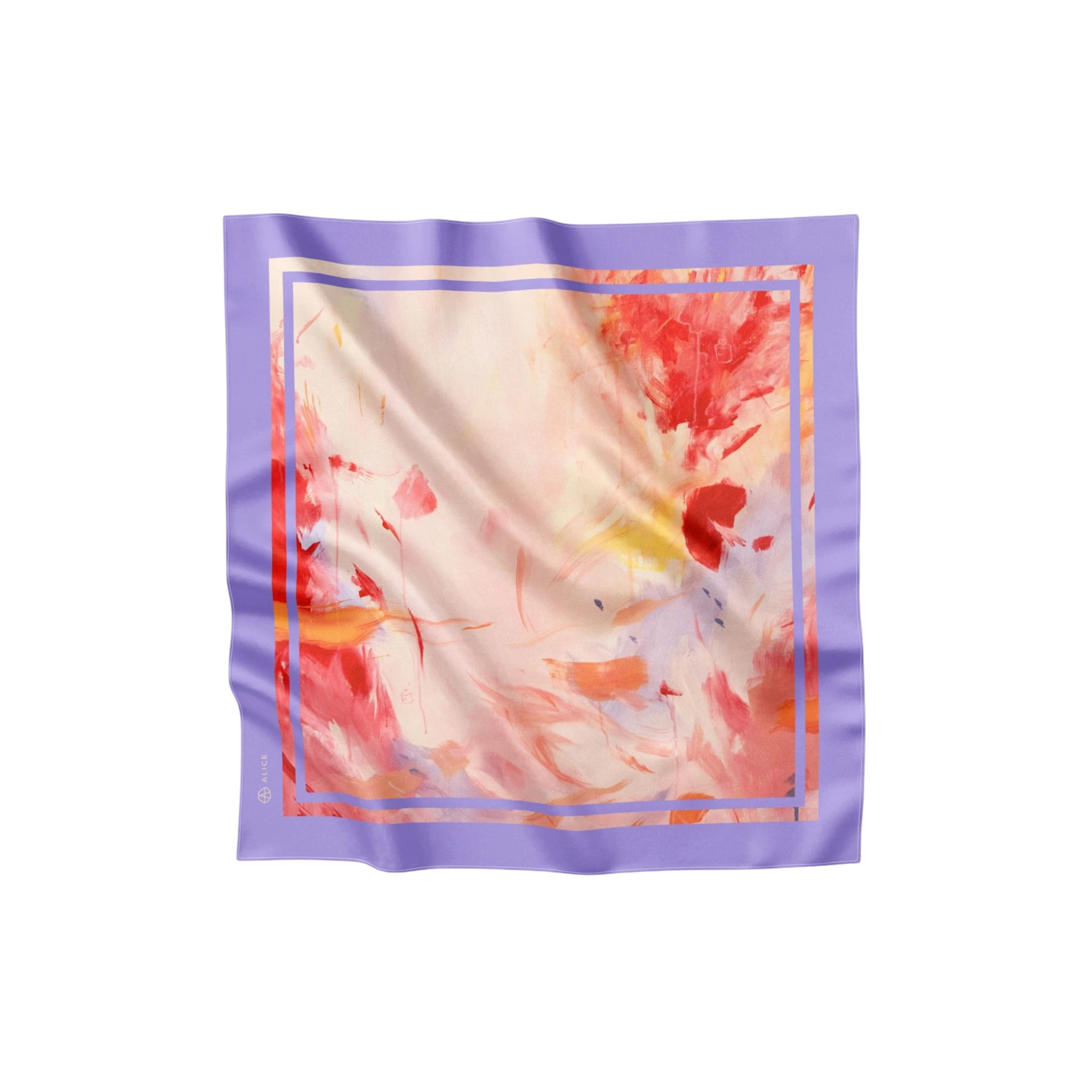 Lovers Silk Twill Scarf 90×90 cm