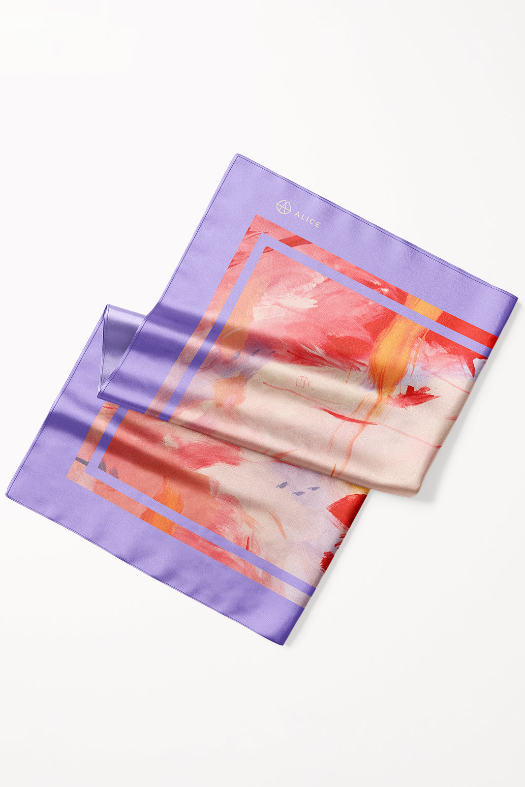 Lovers Silk Twill Scarf 90×90 cm