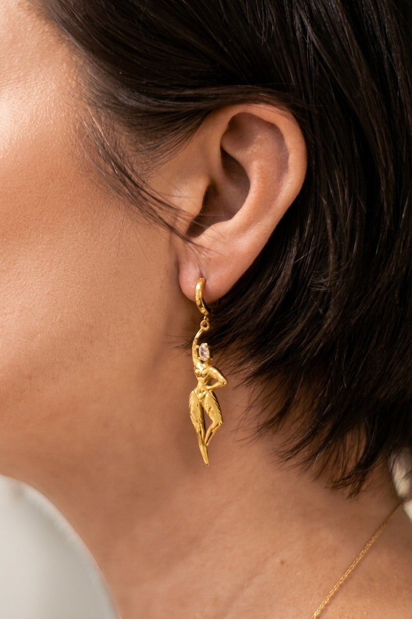 Aethera Gold-Plated Earrings