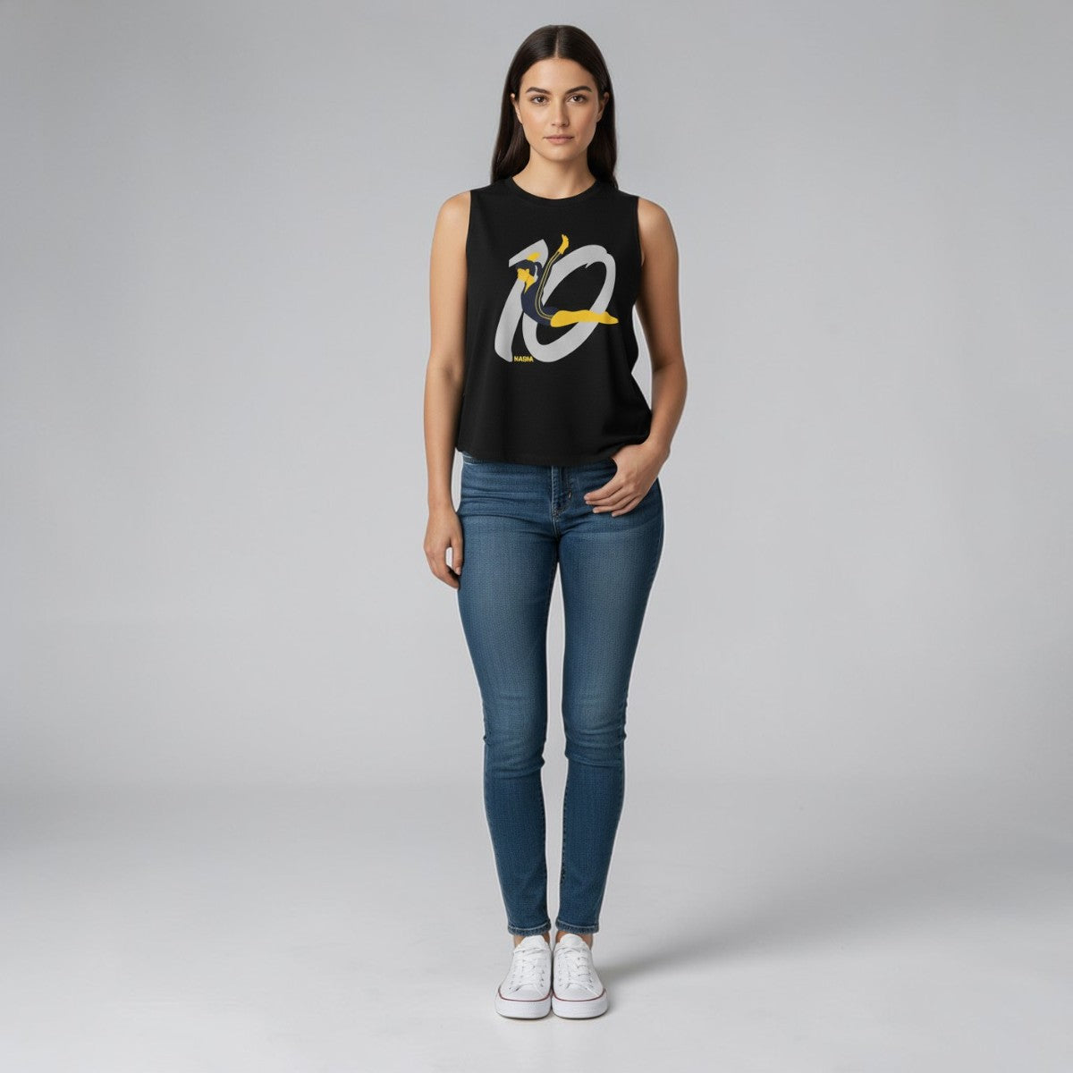 Nadia Perfect 10 Anniversary Crop Tank Top