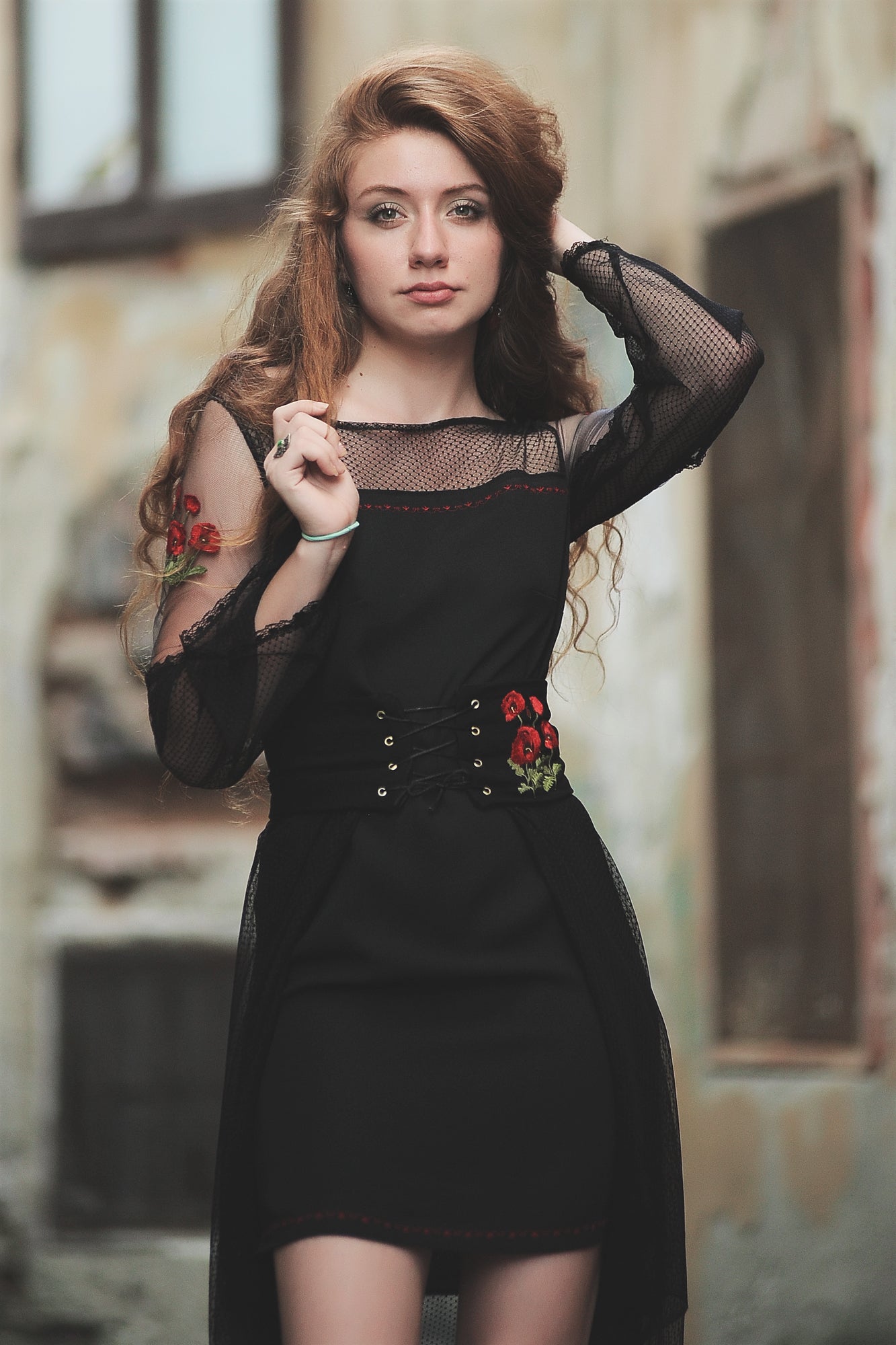 POPPY FIELD FOREVER – BLACK DRESS