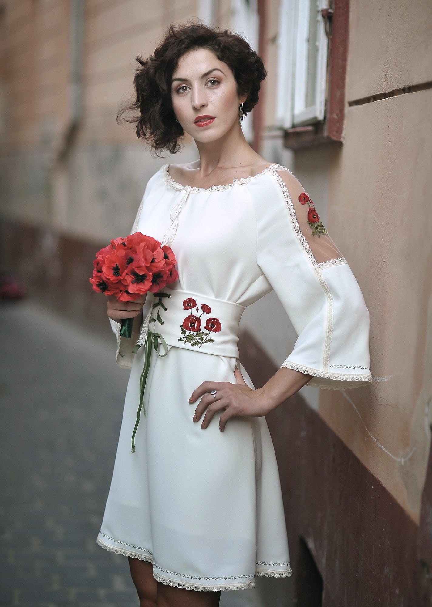 POPPY FIELD FOREVER – IVORY DRESS
