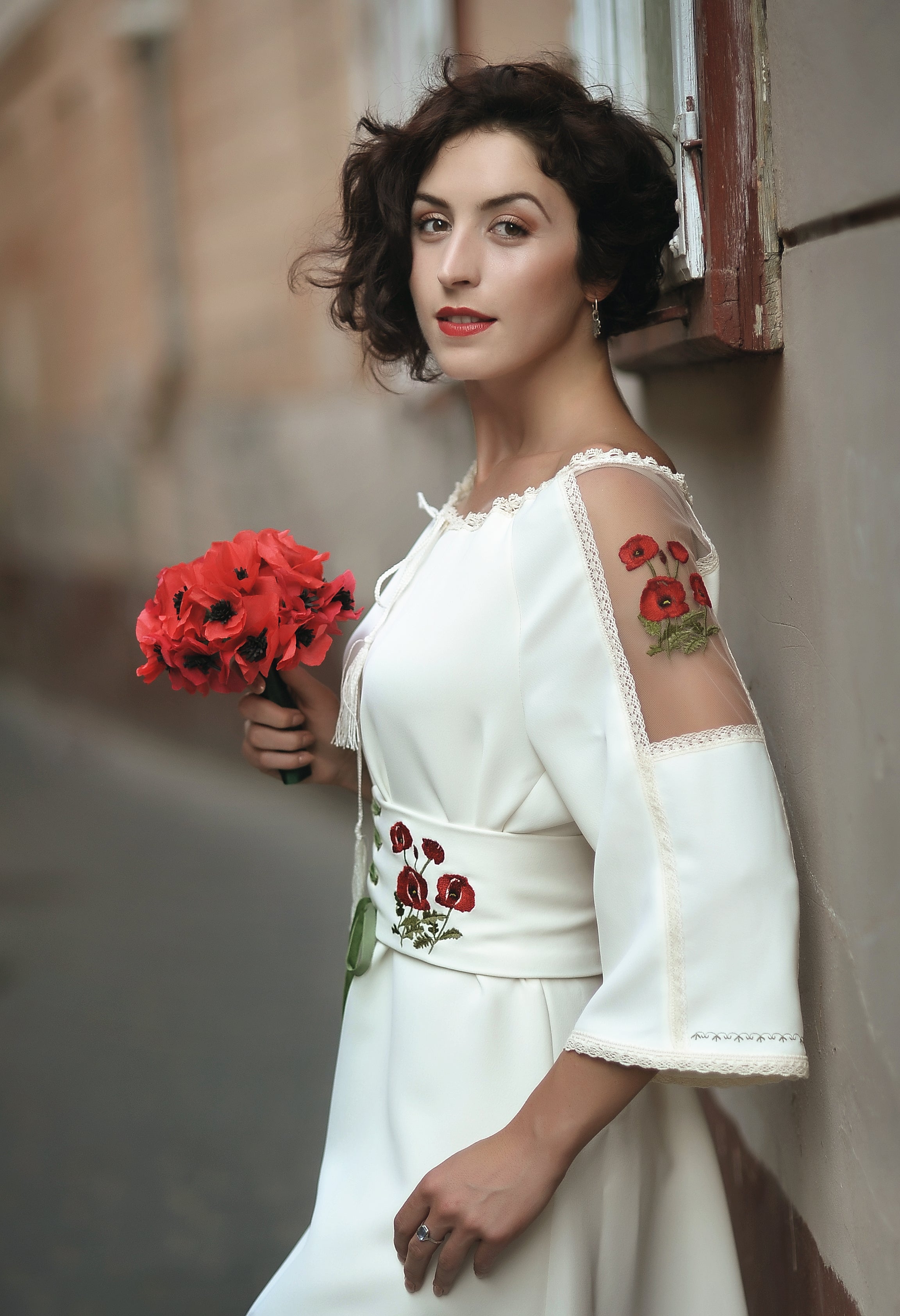 POPPY FIELD FOREVER – IVORY DRESS