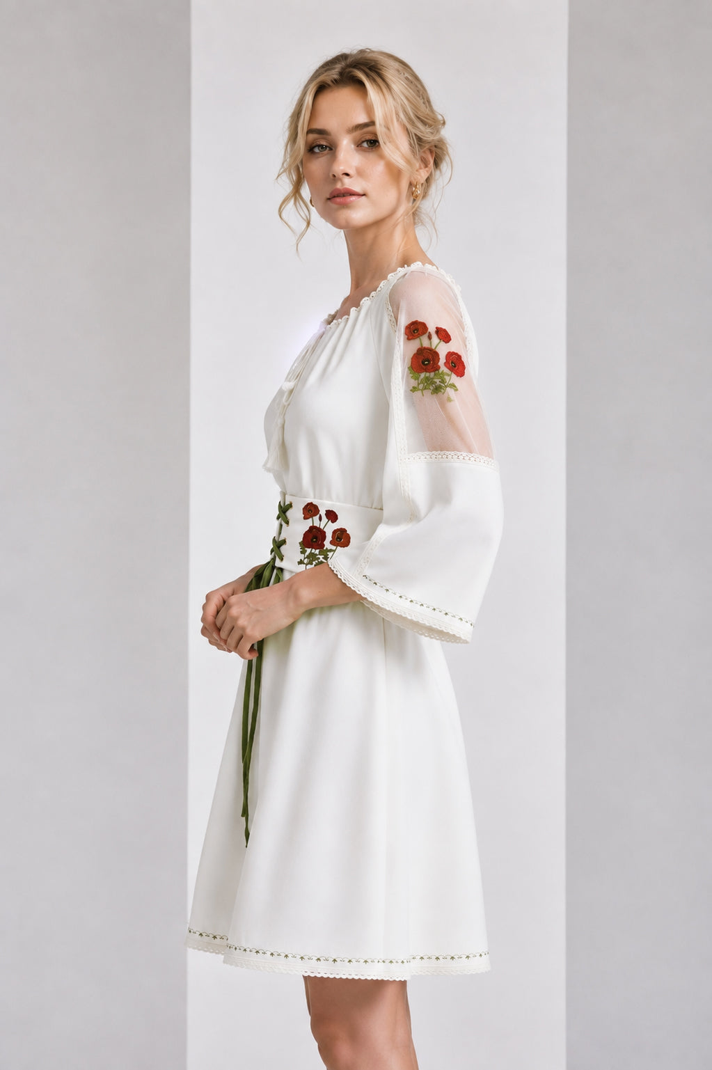 POPPY FIELD FOREVER – IVORY DRESS