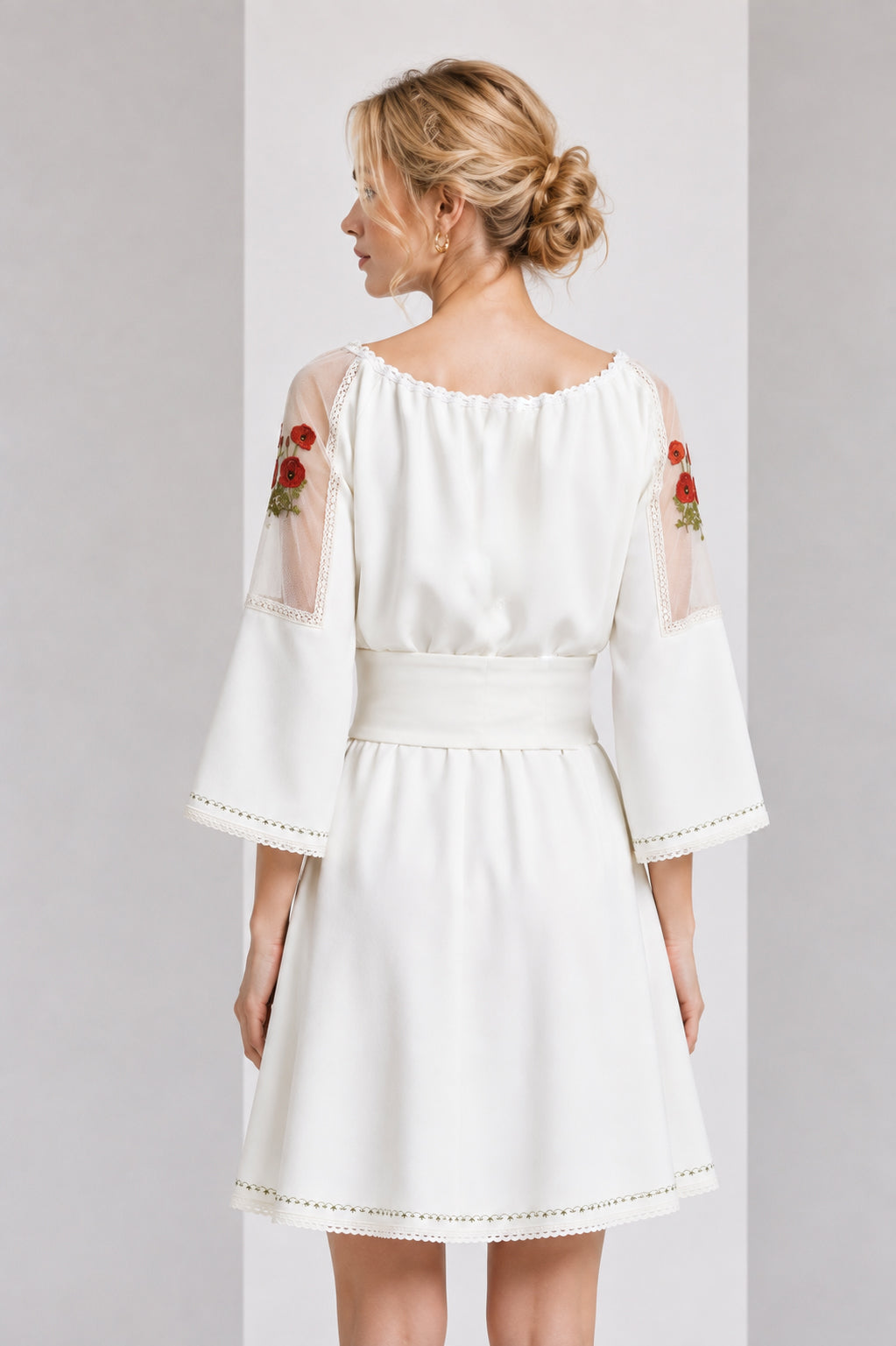 POPPY FIELD FOREVER – IVORY DRESS