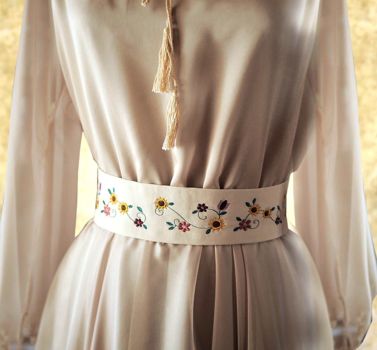 Sunflower Garden Corset Belt