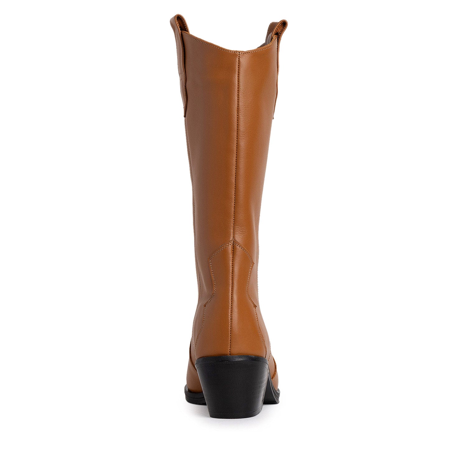 Effortless Poise Camel Nappa Leather Cowboy Boots