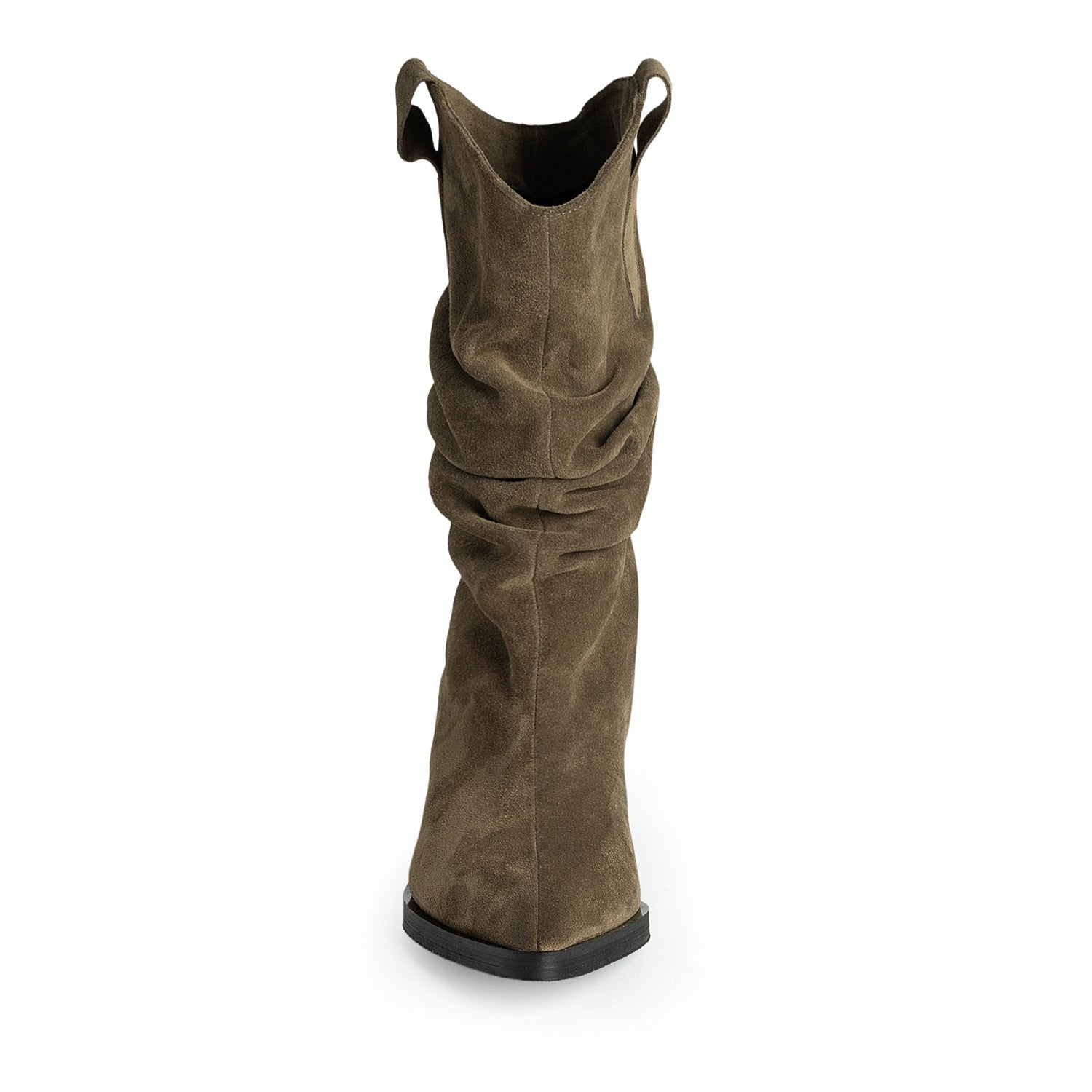 Muse Dusty Olive Suede Cowboy Boots
