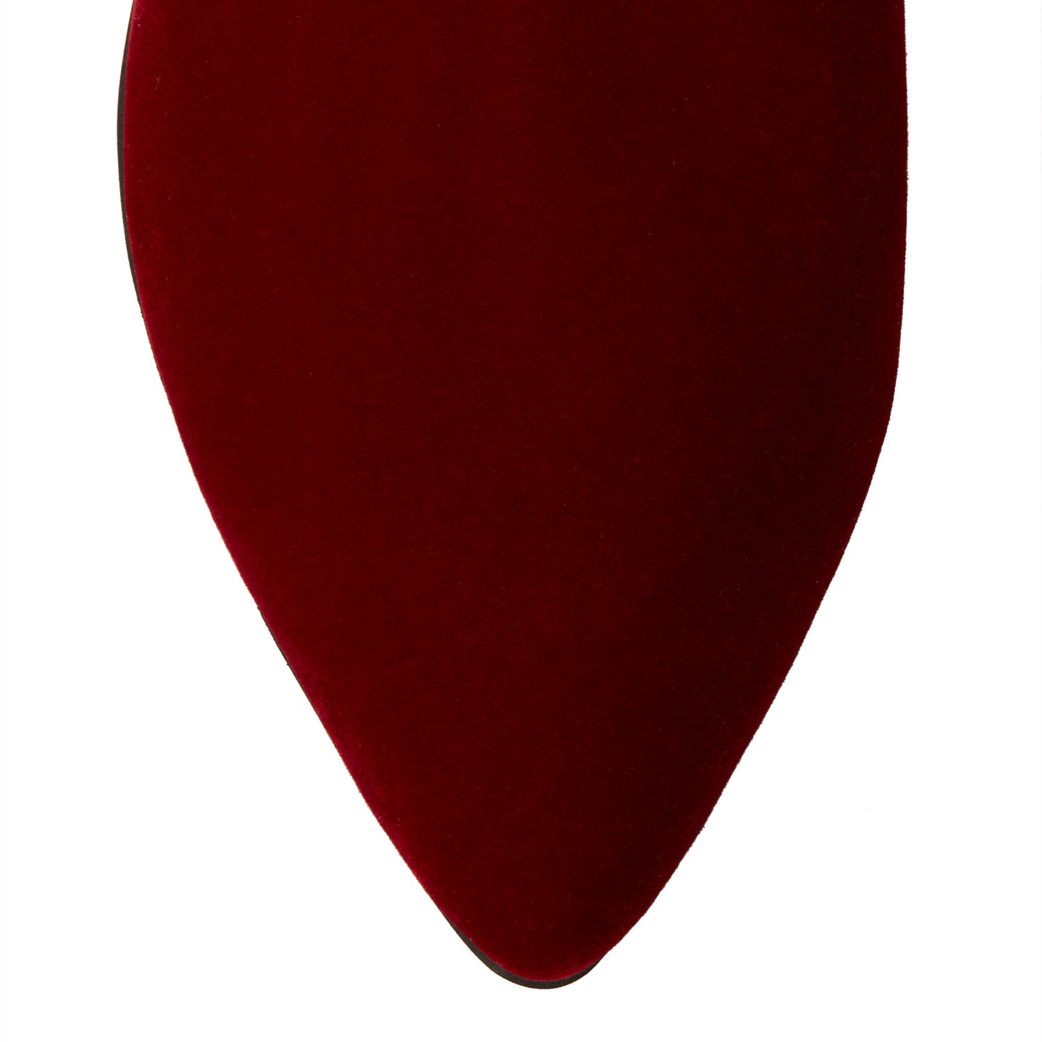 Nor Bordeaux Velvet Flat Mules