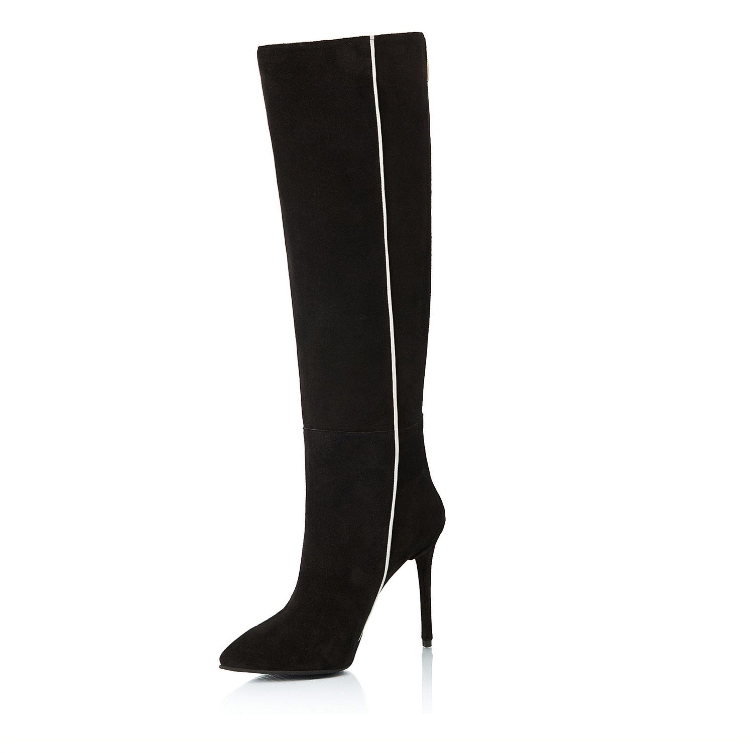 Neon Night Black Suede Boots