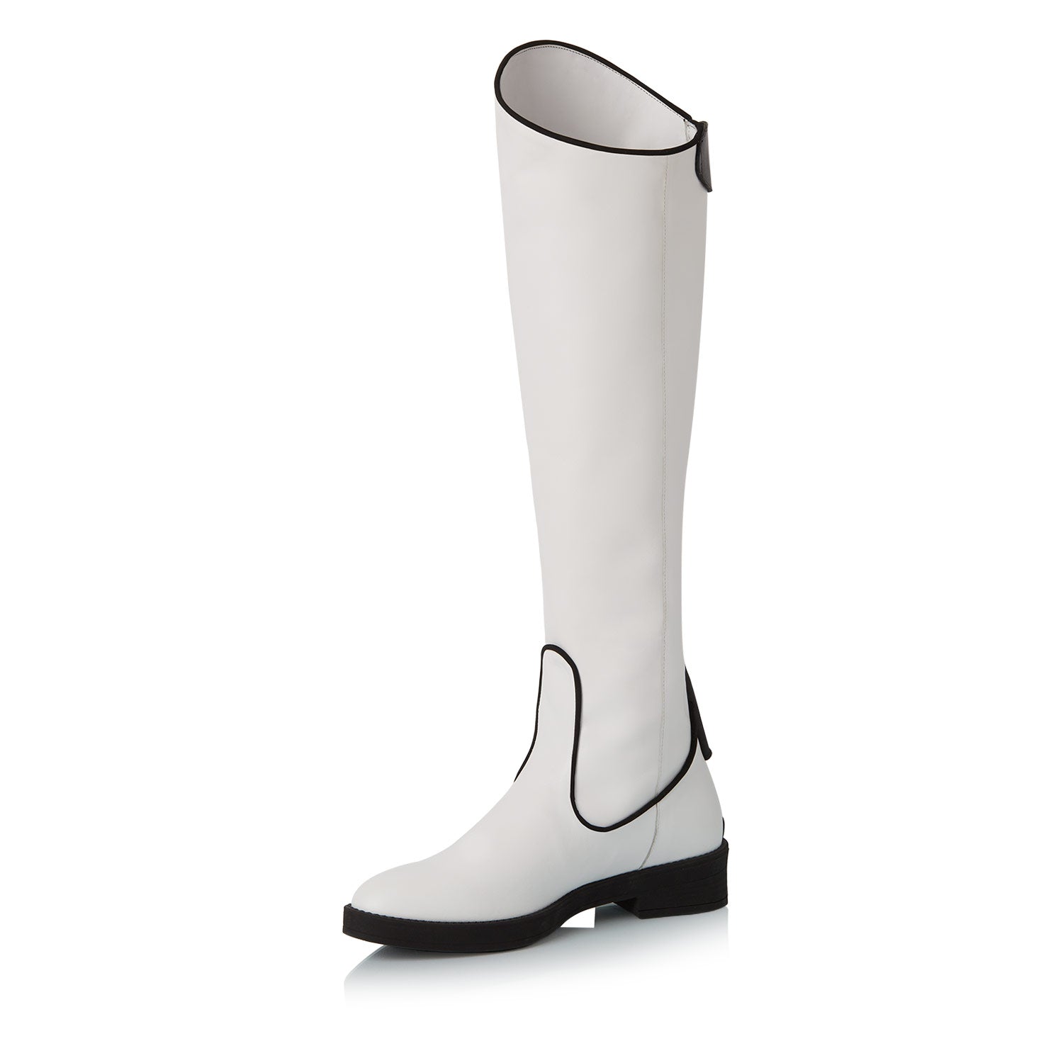 Sky-High Cloud Dancer Nappa Leather Boots