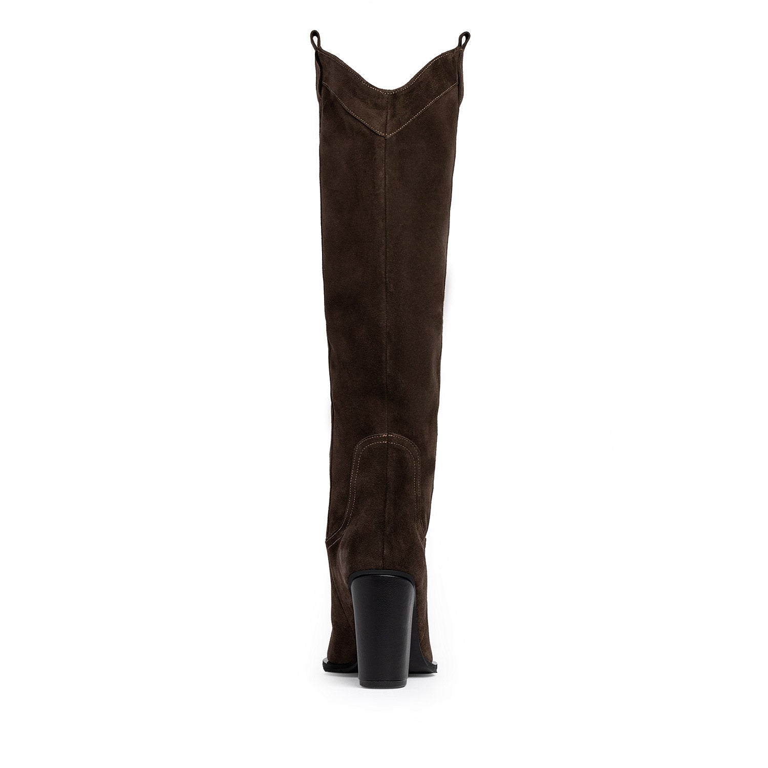 Velvet Spur Espresso Brown Suede Cowboy Boots