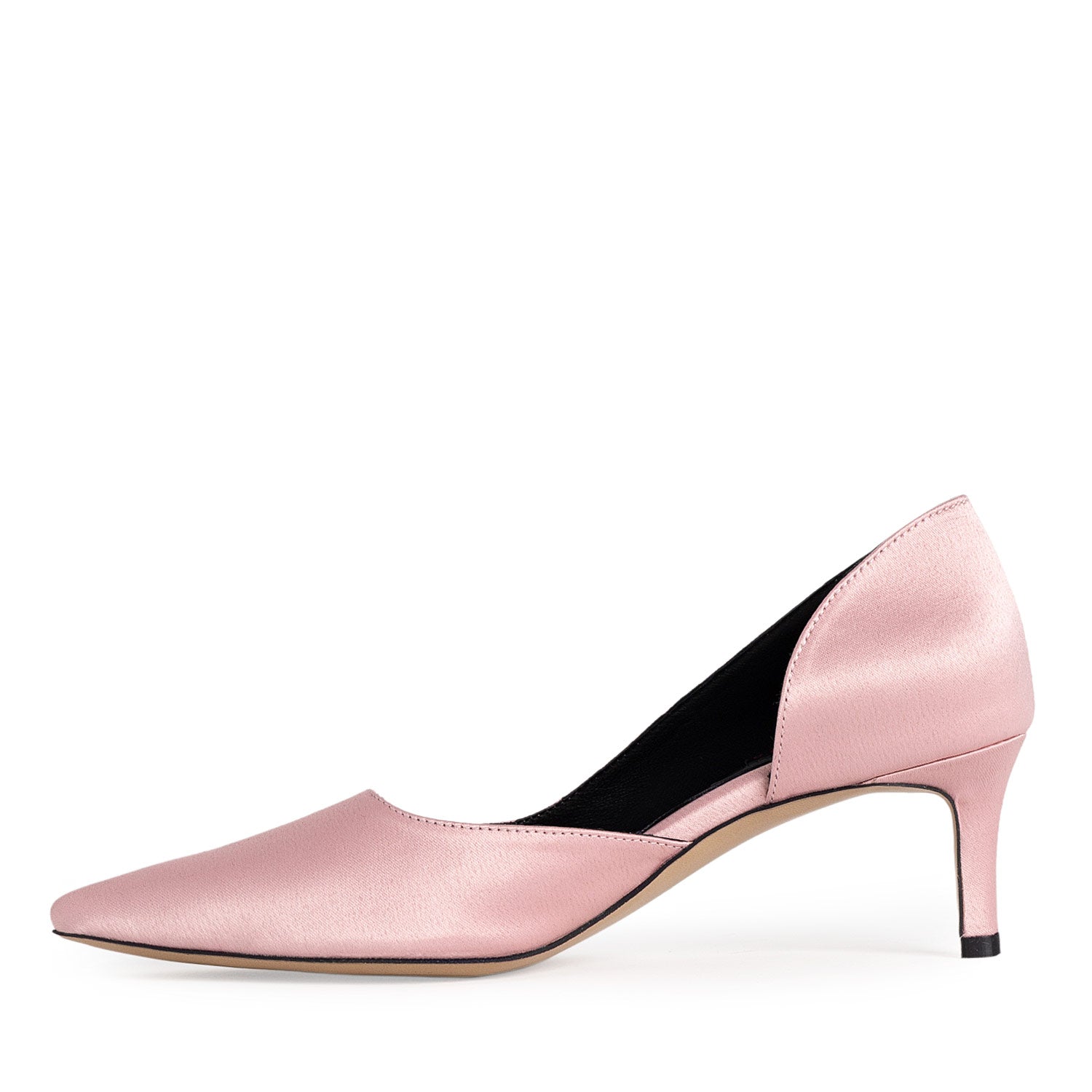 Cult Of Silence Light Pink Satin Stiletto Shoes