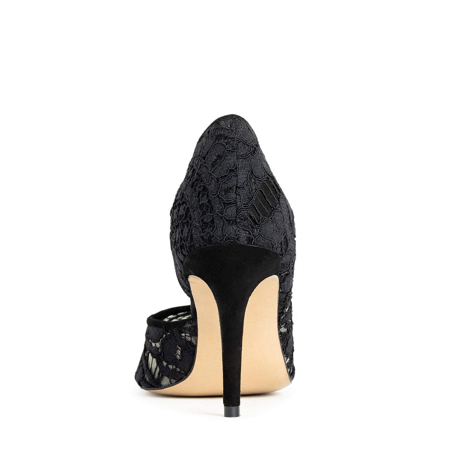 Éthérée Black Lace Stiletto Shoes