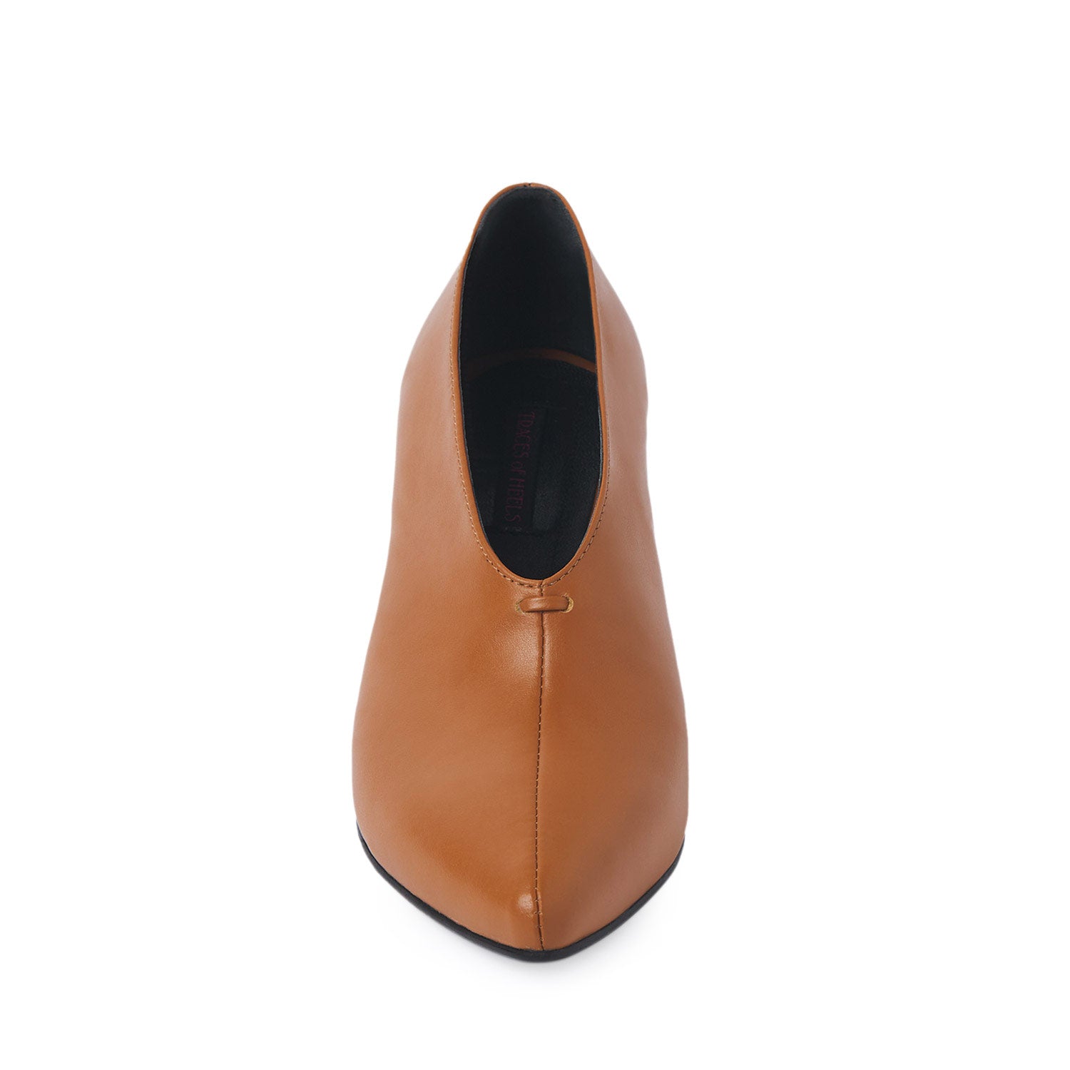 Interstellar Camel Nappa Leather Stiletto Shoes