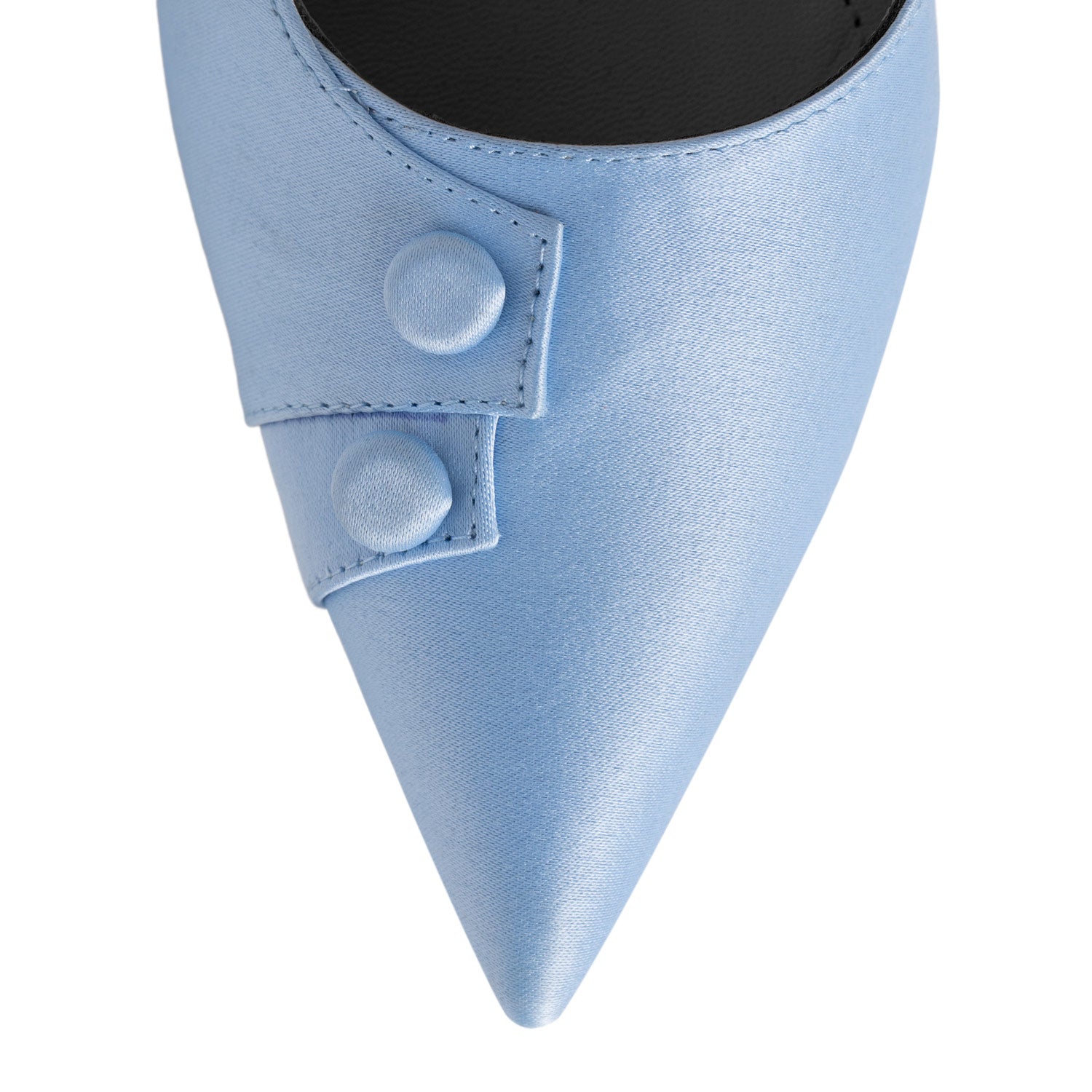 Lentamente Light Blue Satin Stiletto Shoes