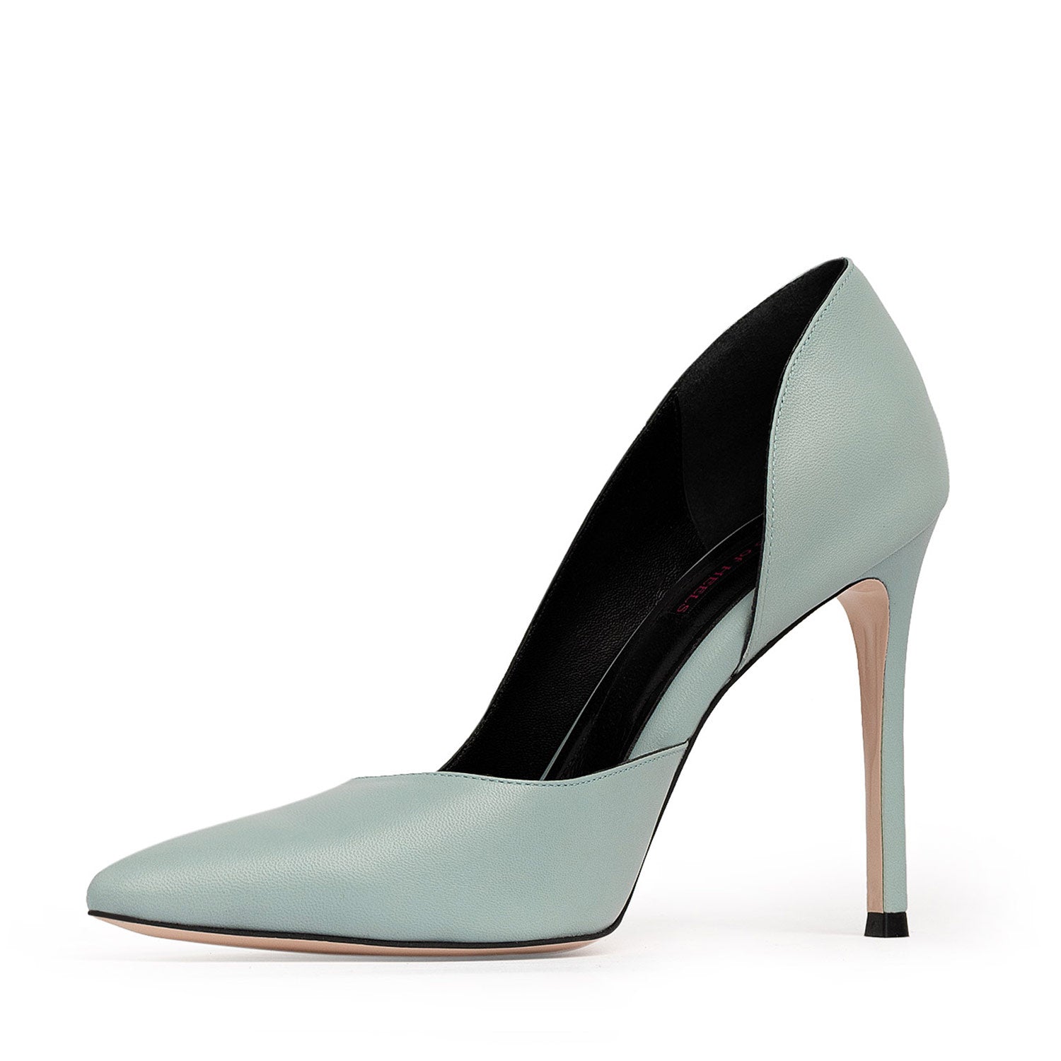 Remarkable Lady Dusty Blue Nappa Leather Stiletto Shoes