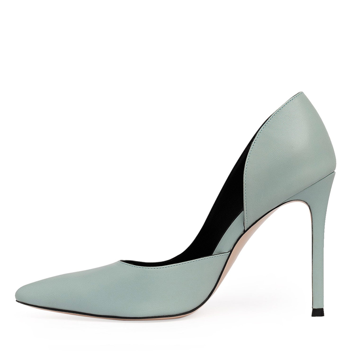 Remarkable Lady Dusty Blue Nappa Leather Stiletto Shoes