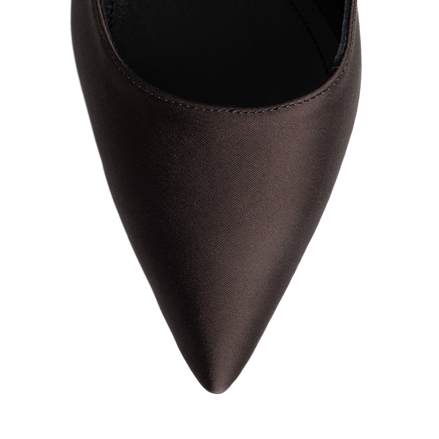 Timeless Desire Espresso Brown Satin Stiletto Shoes