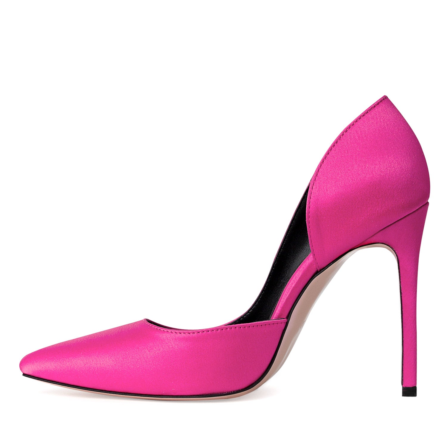 Timeless Desire Fuchsia Satin Stiletto Shoes