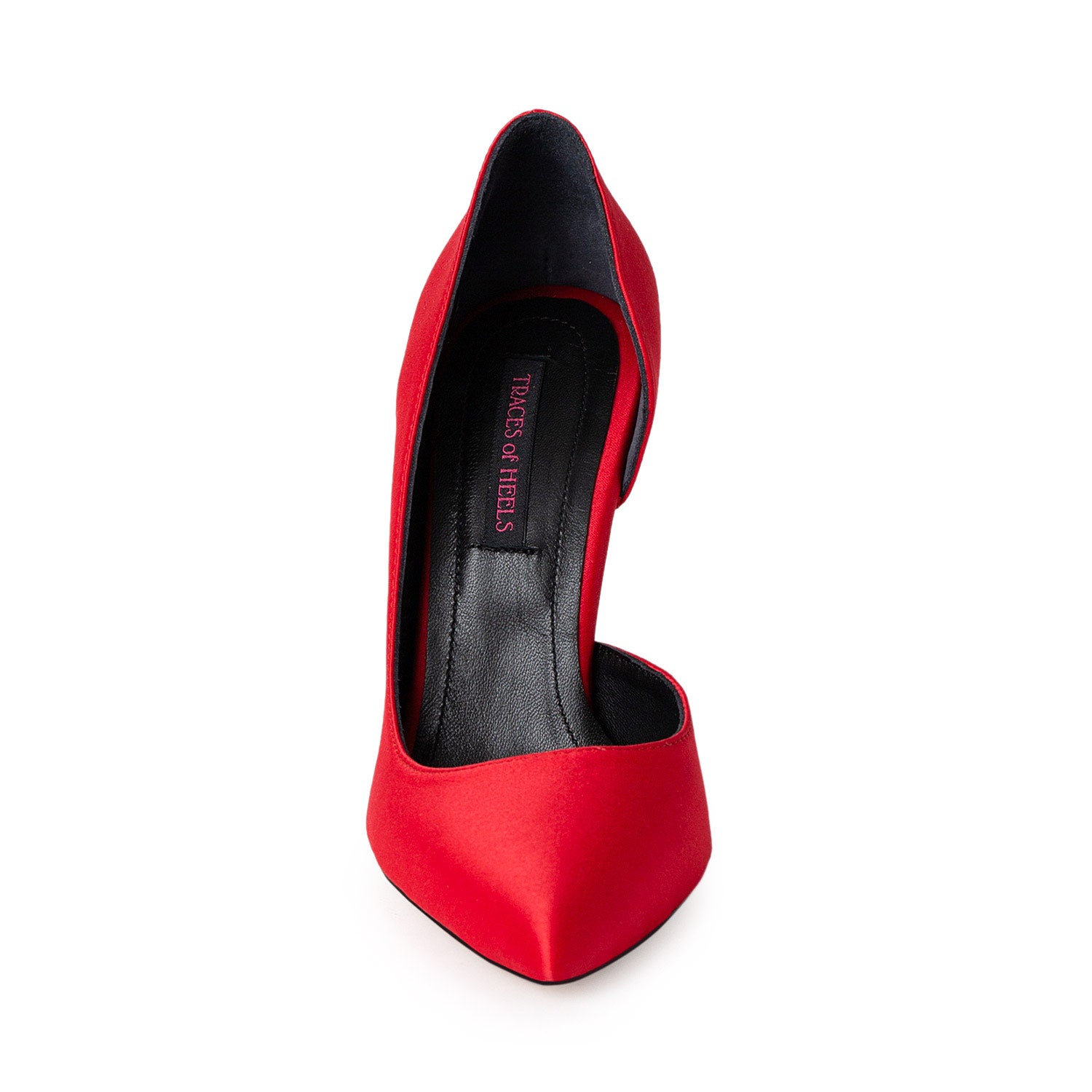 Timeless Desire Raspberry Satin Stiletto Shoes