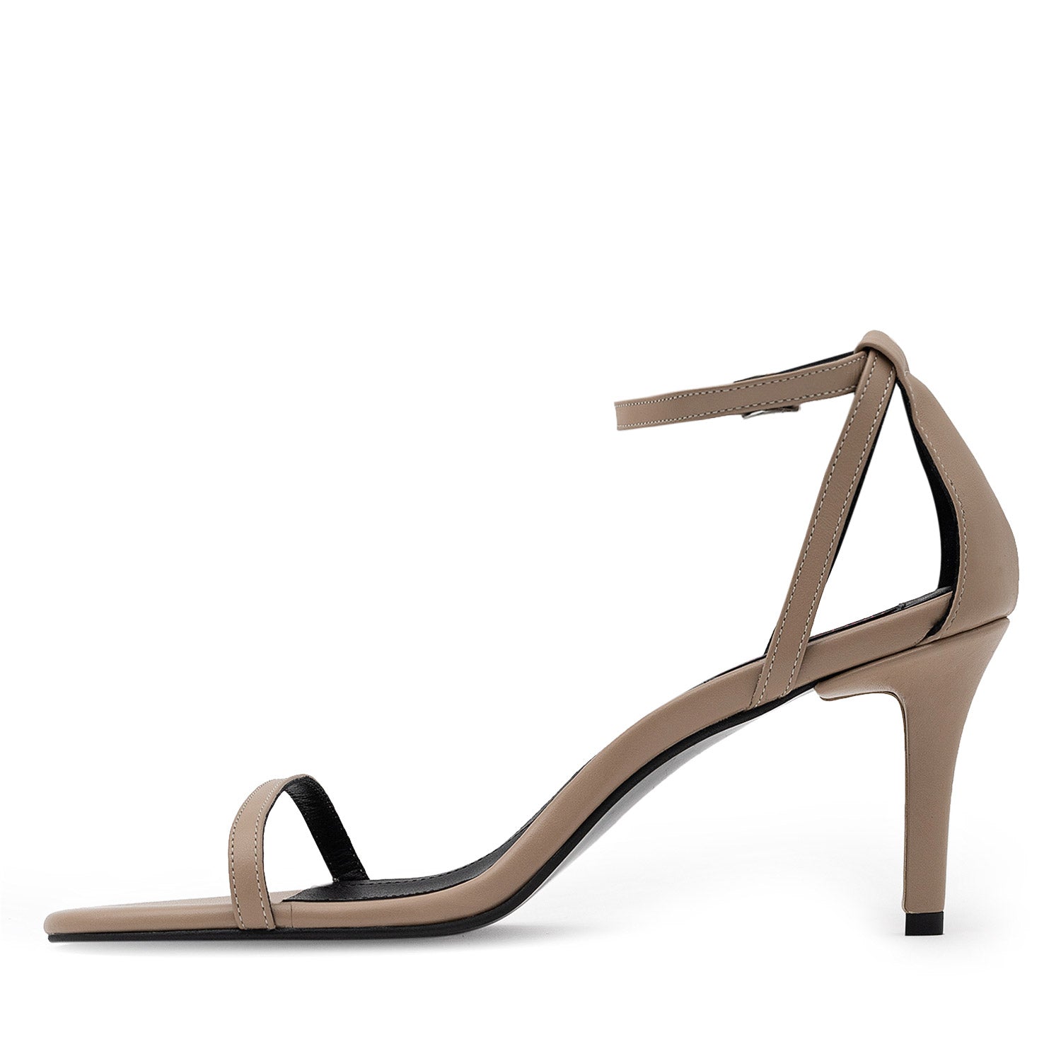 La Chica Rebela Nude Nappa Leather Sandals