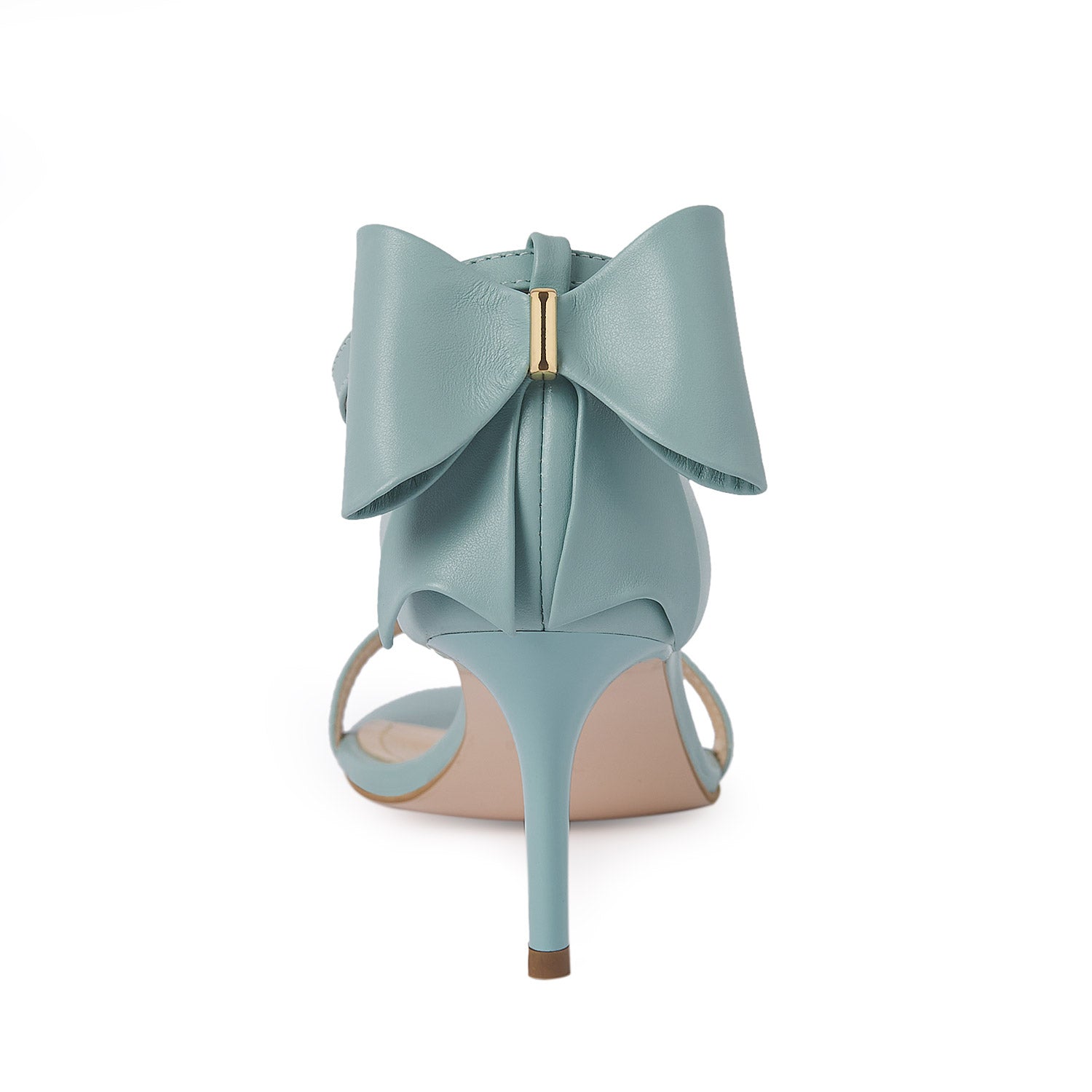La Chica Romantica Dusty Blue Nappa Leather Sandals