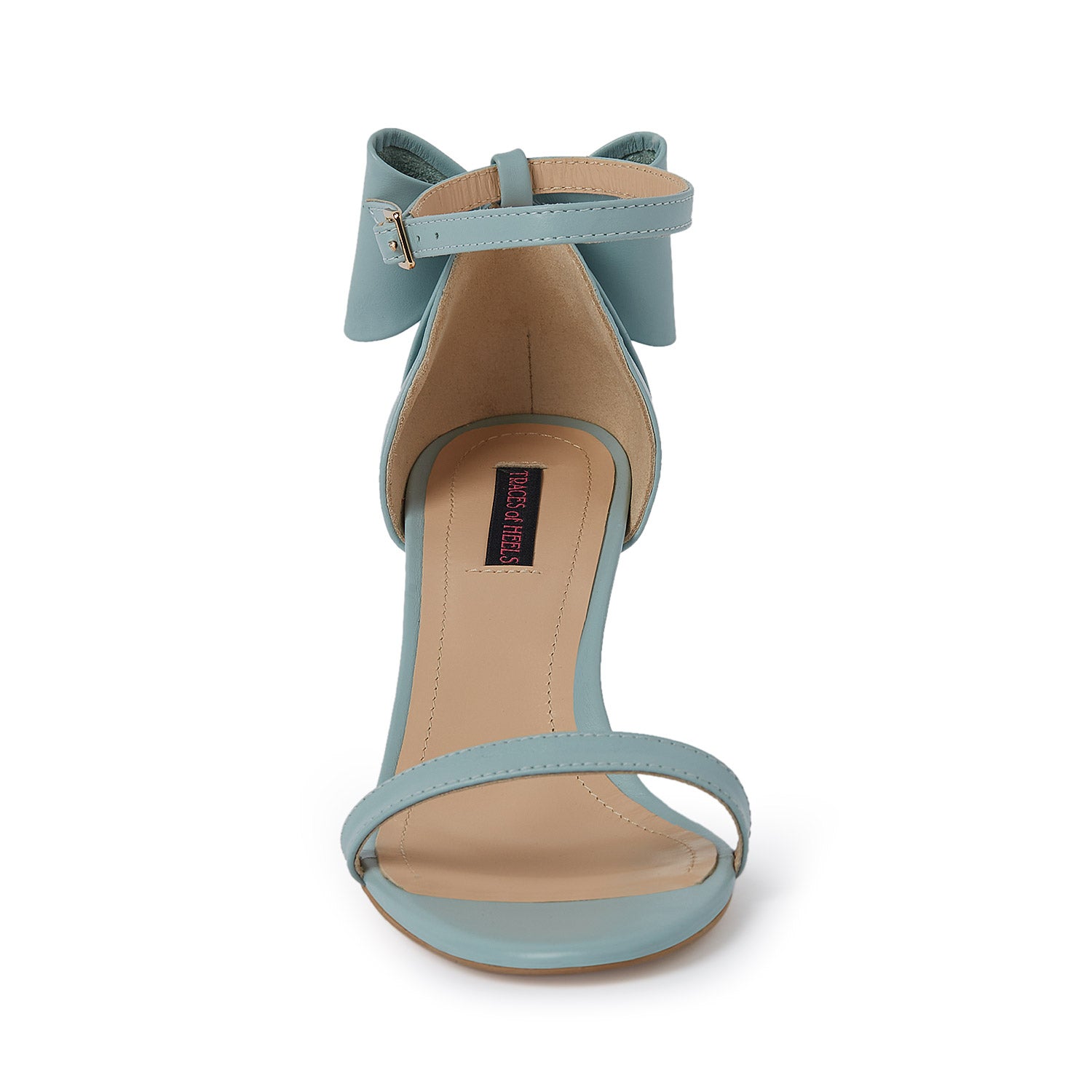 La Chica Romantica Dusty Blue Nappa Leather Sandals