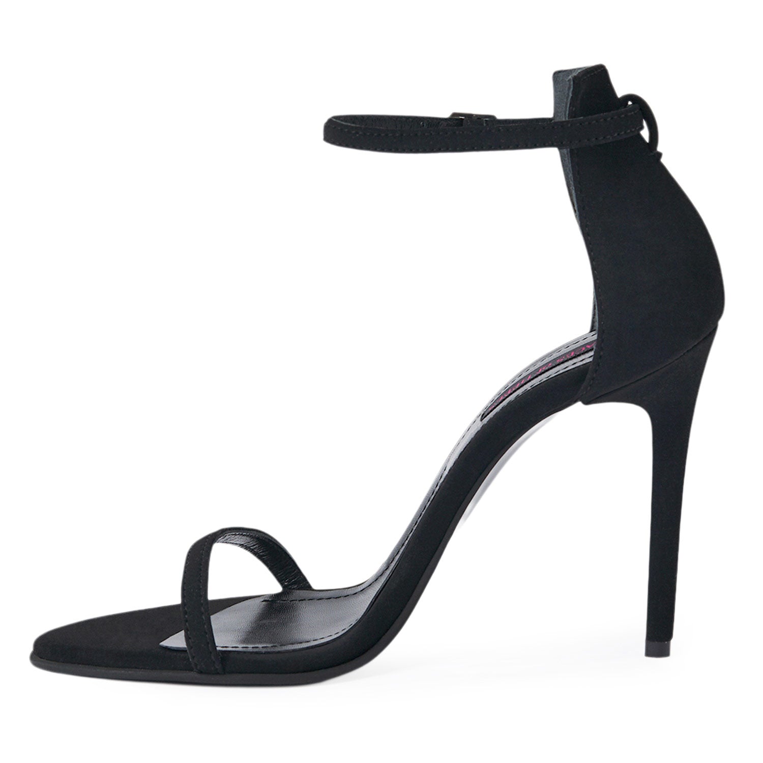Mars Black Velvet Sandals
