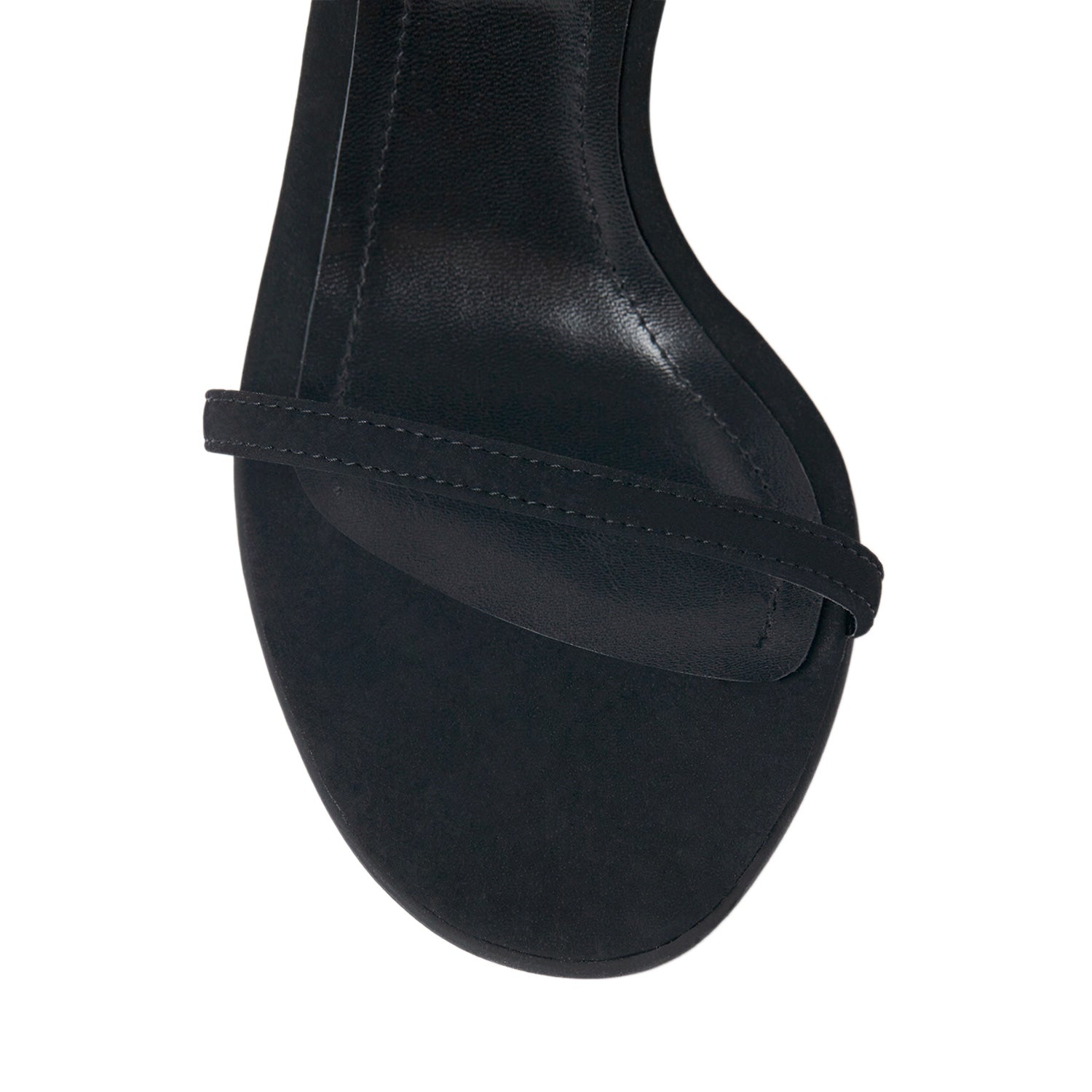 Mars Black Velvet Sandals