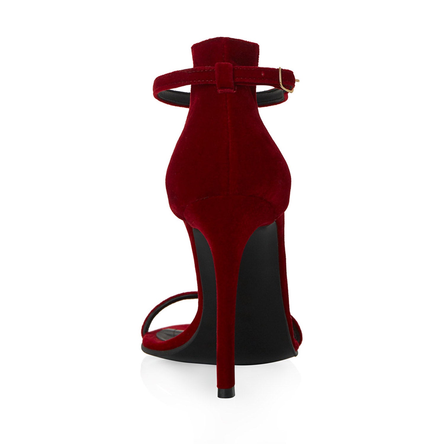 Mars Bordeaux Velvet Sandals