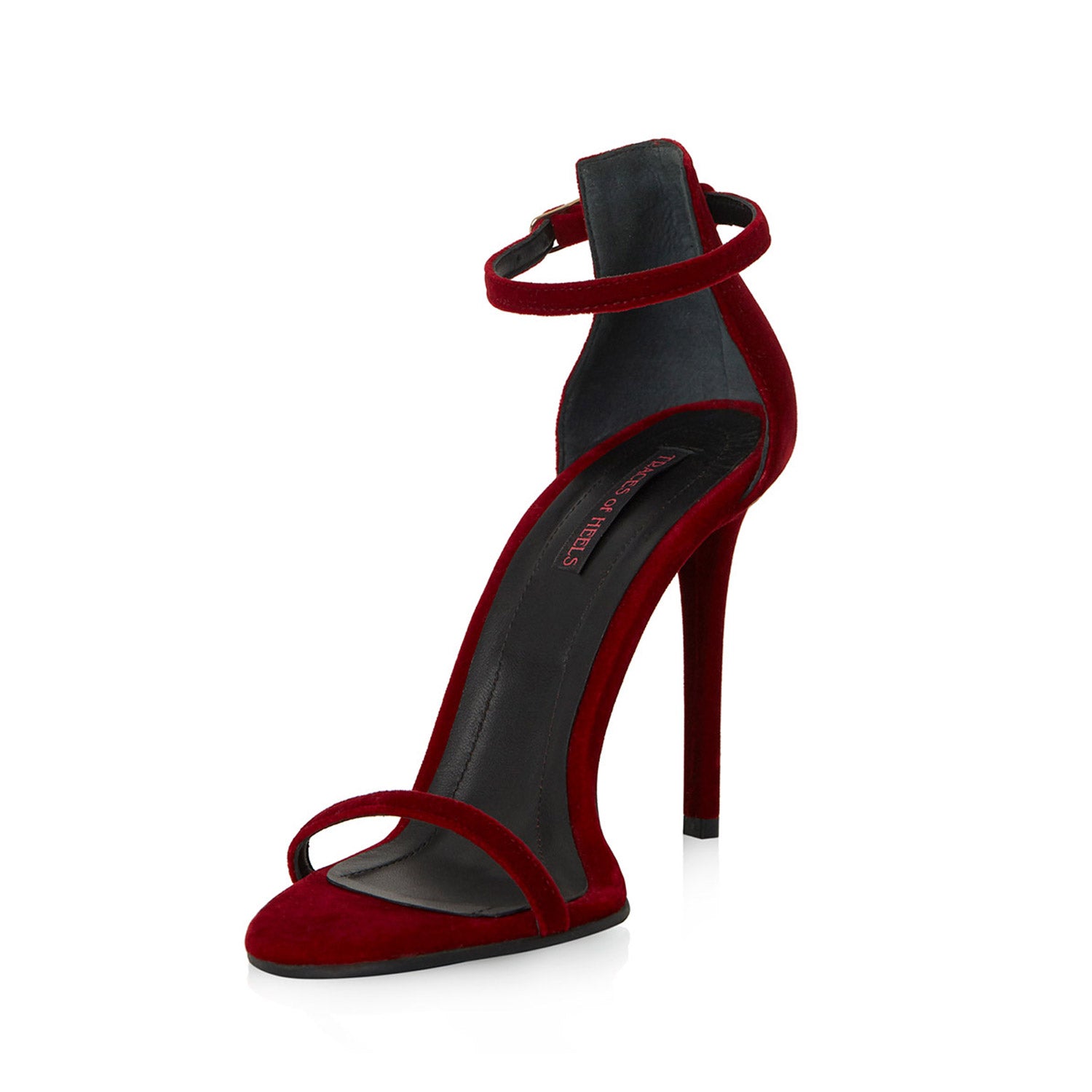 Mars Bordeaux Velvet Sandals