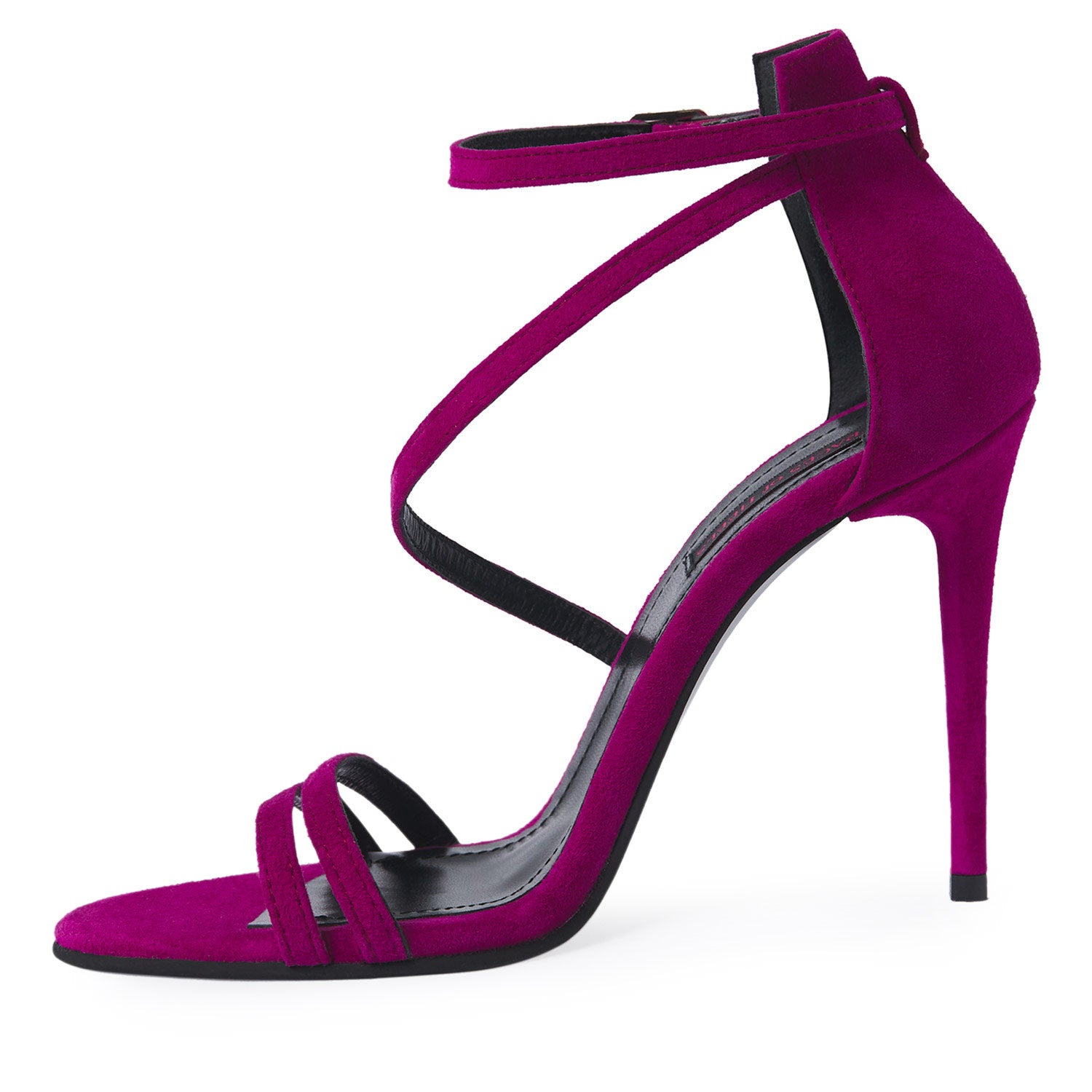Mirror Mirror On The Wall Fuchsia Suede Sandals