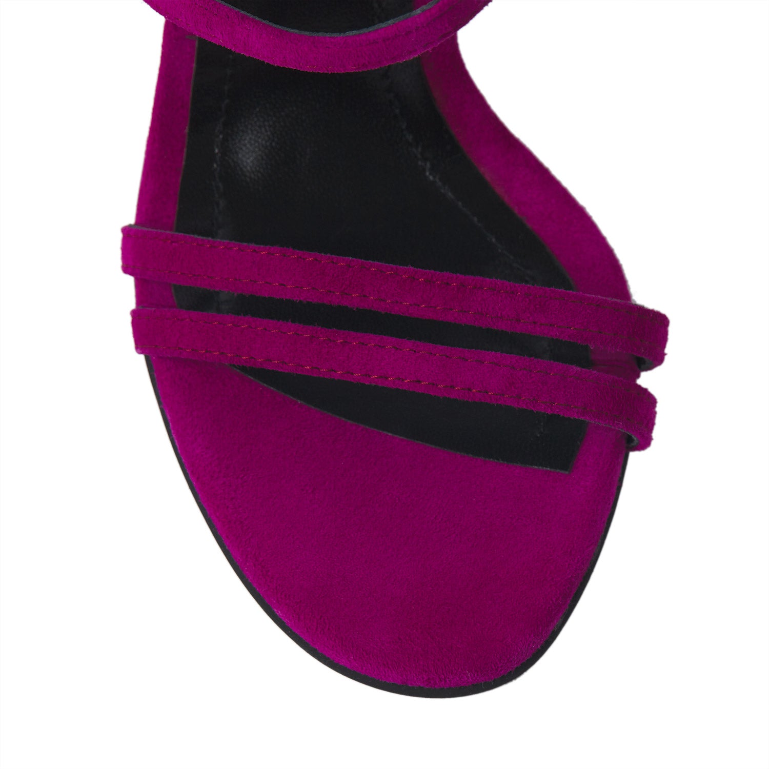 Mirror Mirror On The Wall Fuchsia Suede Sandals
