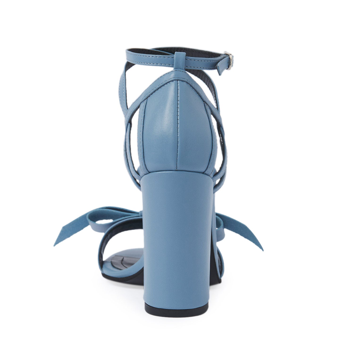 Serendipity Light Blue Nappa Leather Sandals