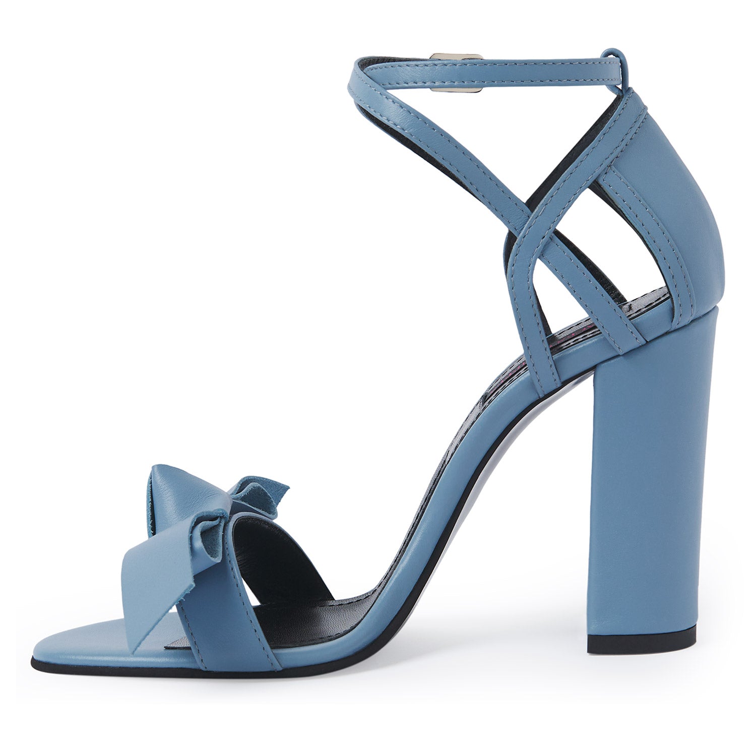 Serendipity Light Blue Nappa Leather Sandals
