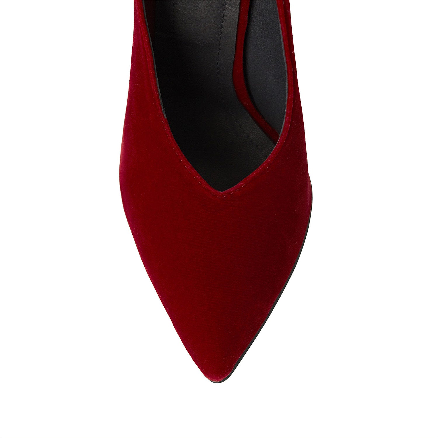 Heliosphere Bordeaux Velvet Slingback Shoes