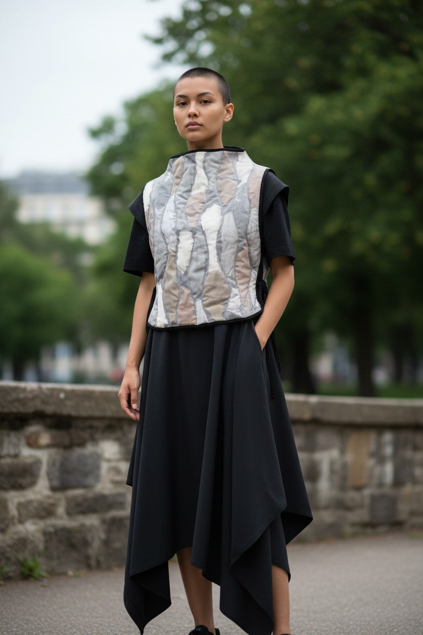 Minimal-Waste Patchwork Vest